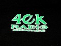 Close up of logo on front.